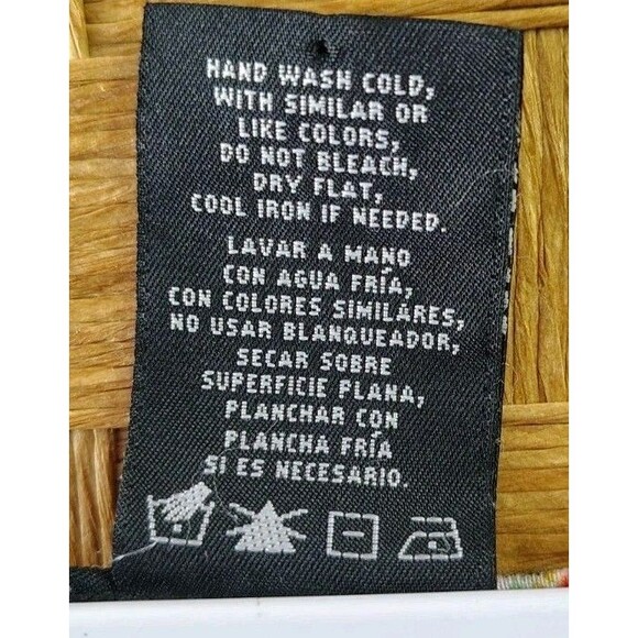 LYS Blouse Size 1X Floral Tie Rayon Short Sleeve V Neck - Picture 7 of 7